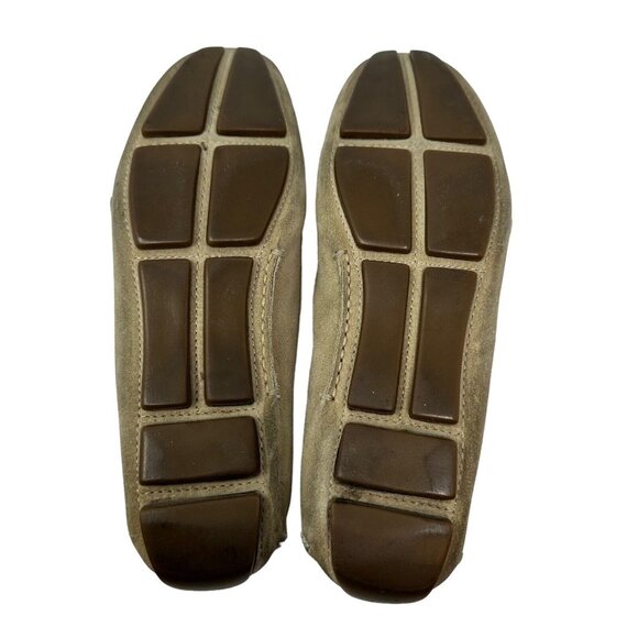 PRADA Driving Loafer MOCCASIN BEIGE SUEDE Womens 36.5 RUBBER SOLE 1D 3711 - Picture 11 of 11